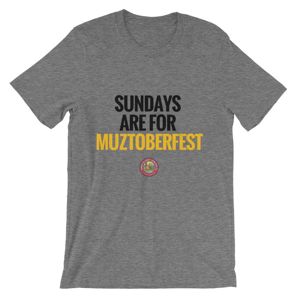 The Shades Sundays Are For Muztoberfest Short-Sleeve Unisex T-Shirt